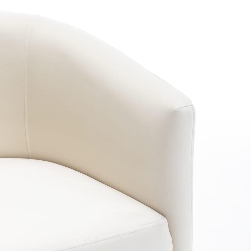 SEYNAR Modern Velvet Accent Chair, Upholstered Barrel Chair with Unique Solid Base for Living Room Soft Club Chair