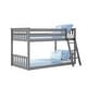 preview thumbnail 6 of 13, Now Furniture Solid Wood Twin Over Twin Low Bunk Bed with Straight Ladder