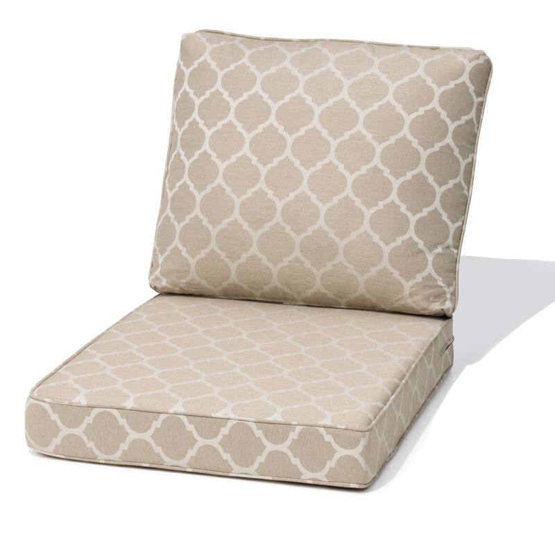27.6 x 24.4 x 8.7 in T Outdoor Indoor Patio Premium fabric Seat Cushions Set (Seat & Back) - 1PC - ToffeeTrellis