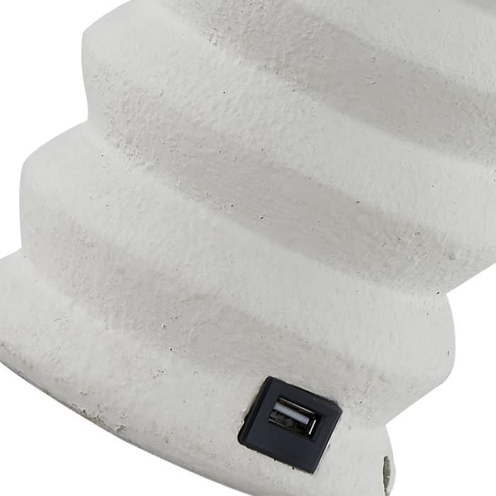 23" Resin USB Table Lamp (Set of 2)