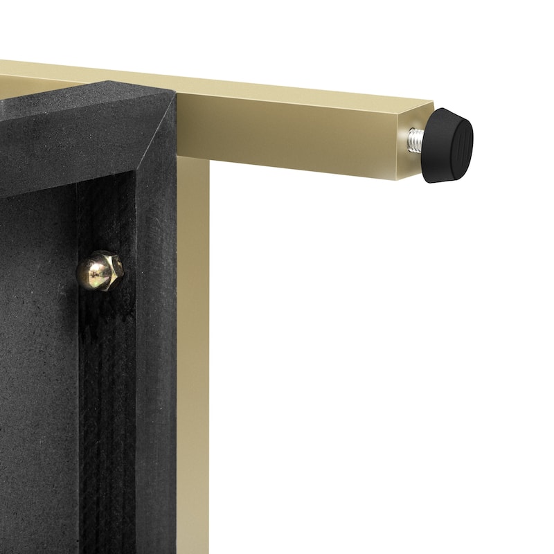 Retro Console Table with Striking Geometric Design for Entryway