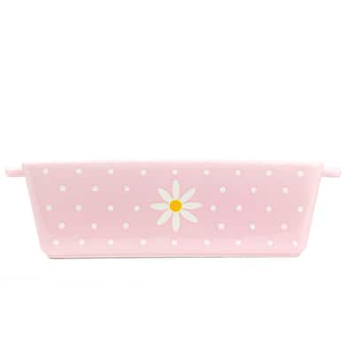 10 Strawberry Street Daisy Polka Dot Loaf Pan, Pink