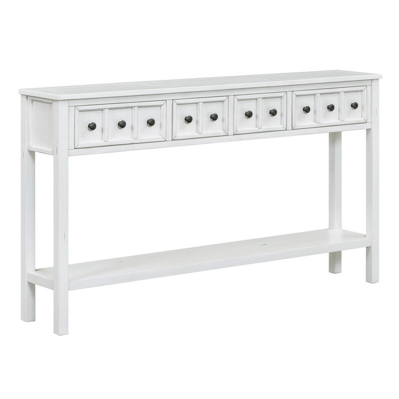 Multi-drawer entry console table