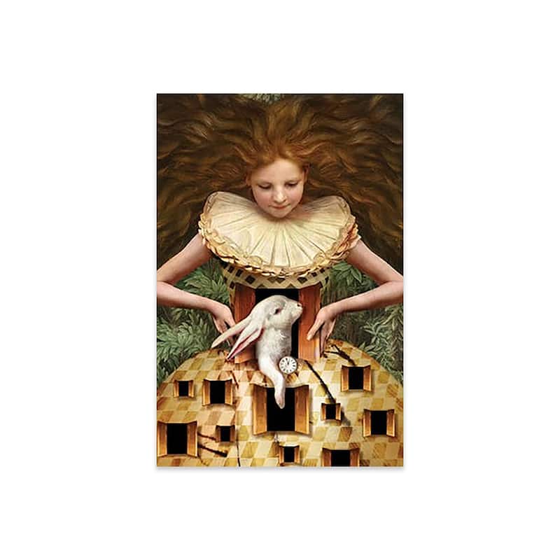 Hello Alice Print On Acrylic Glass by Catrin Welz-Stein - 24x16x0.25