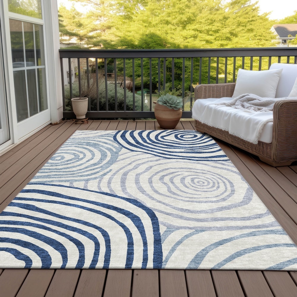 Machine Washable Indoor/ Outdoor Chantille Contemporary Dimensions Rug