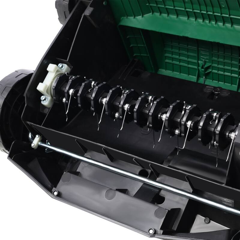 2-in-1 16''Garden Scarifier with Removable Collection Bag