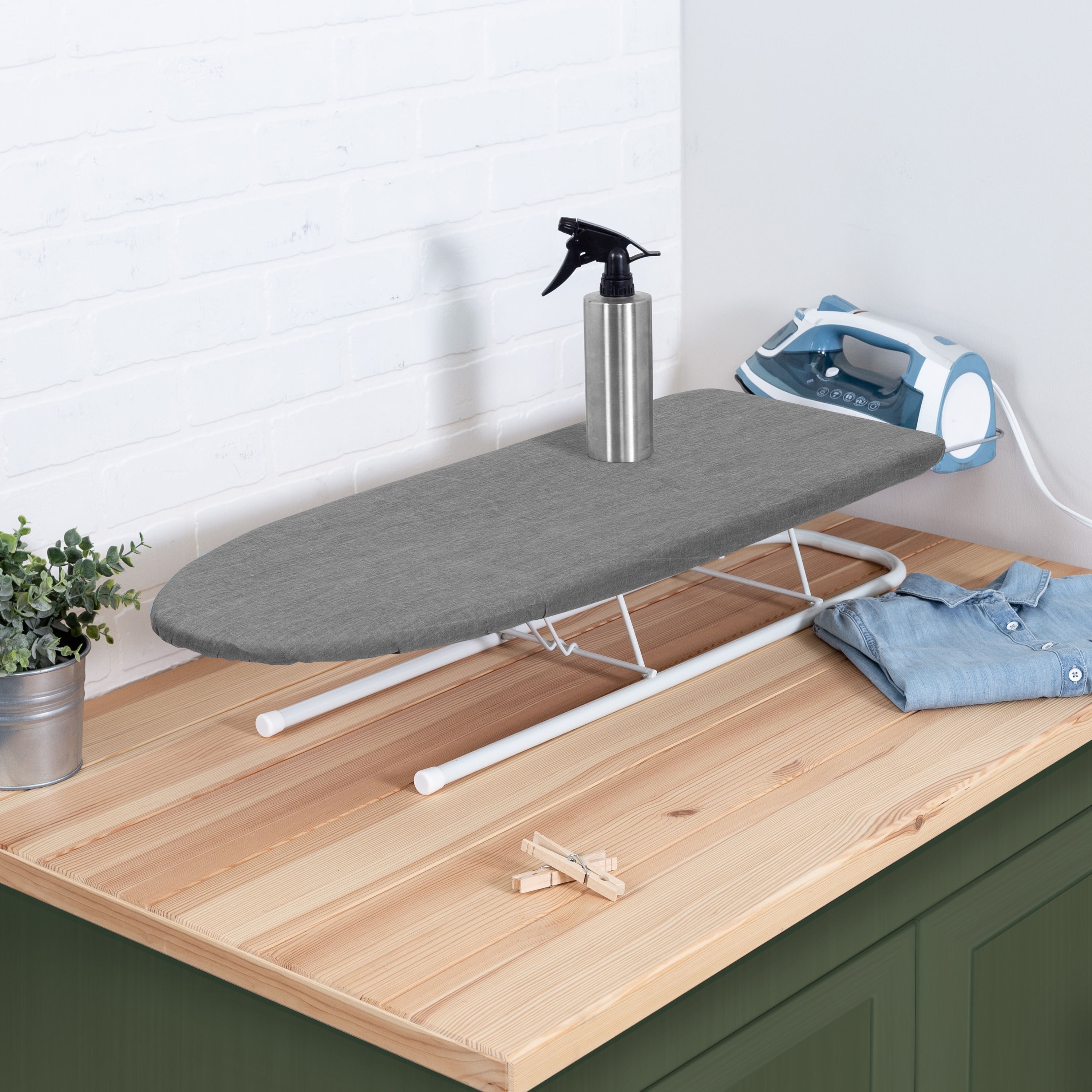 Honey-Can-Do Grey Tabletop Ironing Board with Iron Rest - Bed Bath