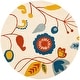 preview thumbnail 20 of 43, SAFAVIEH Handmade Soho Ingken Floral N.Z. Wool Rug 6' Round - Beige/Multi - Round