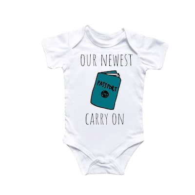 Travel Adventure Passport - Baby Boy Girl Clothes Infant Bodysuit Funny Cute Newborn