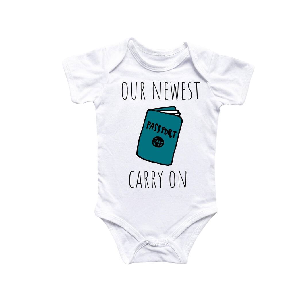 Travel Adventure Passport - Baby Boy Girl Clothes Infant Bodysuit Funny Cute Newborn