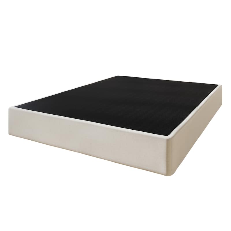 CraftPorch Solid Wood 8-Inch Box Spring Foundation with Wood Slats
