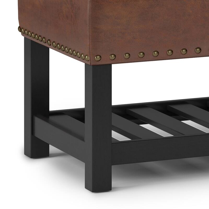 WYNDENHALL Riley 43 inch Wide Rectangle Ottoman Bench - 43 W x 17 D x 19 H