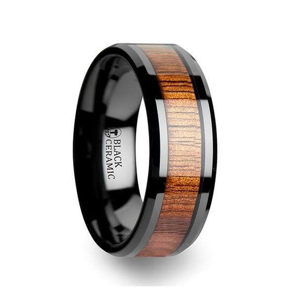 Shop Thorsten Hawaiian Koa Mens Tungsten Rings Tungsten Koa