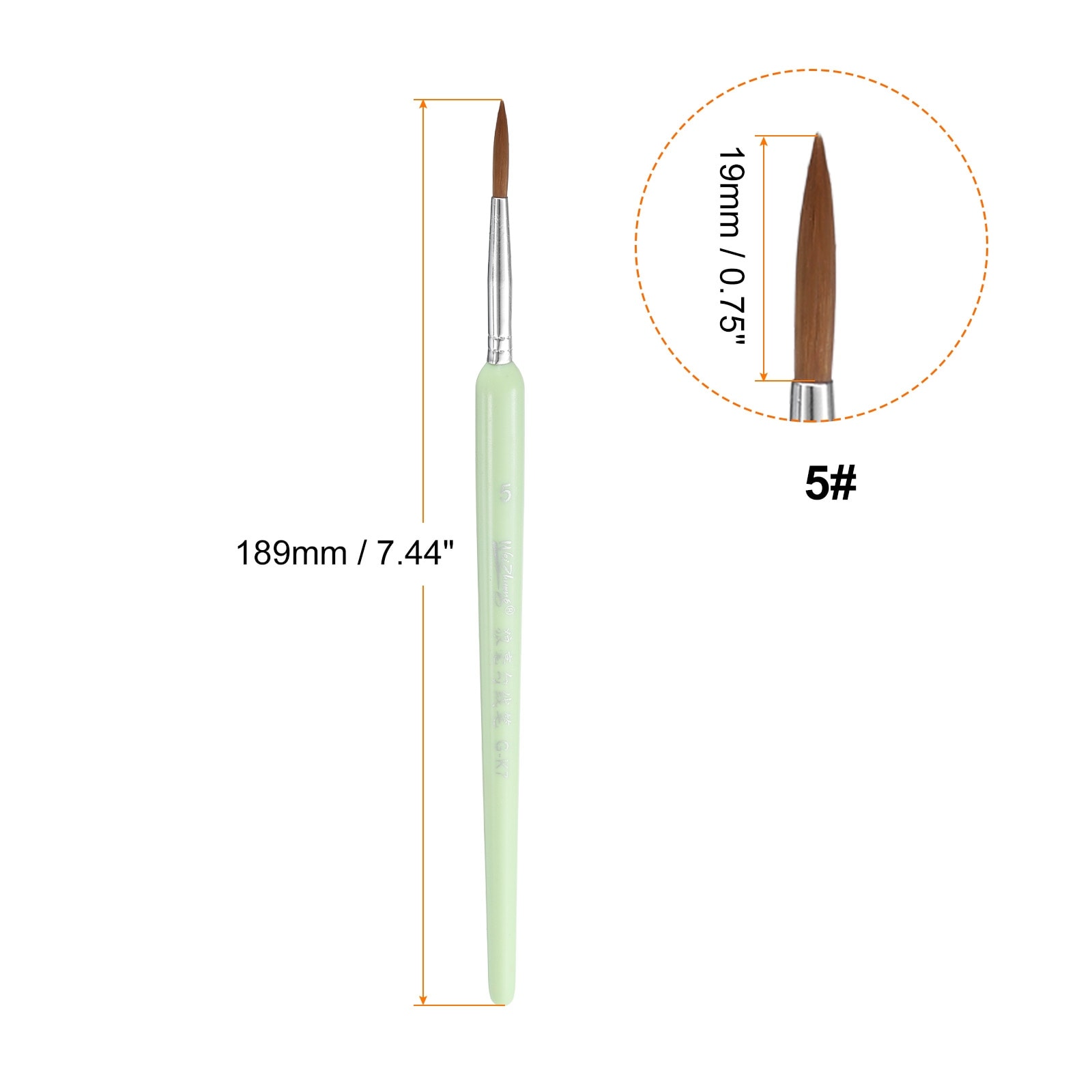 Detail Paint Brushes Pointed Tip Nylon Hair Miniature Painting Brush for Watercolor Oil Acrylic