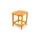 preview thumbnail 6 of 17, POLYWOOD South Beach 18 inch Outdoor Side Table Tangerine