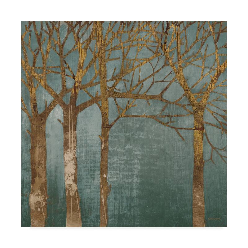 Kathrine Lovell 'Golden Day Turquoise' Canvas Art