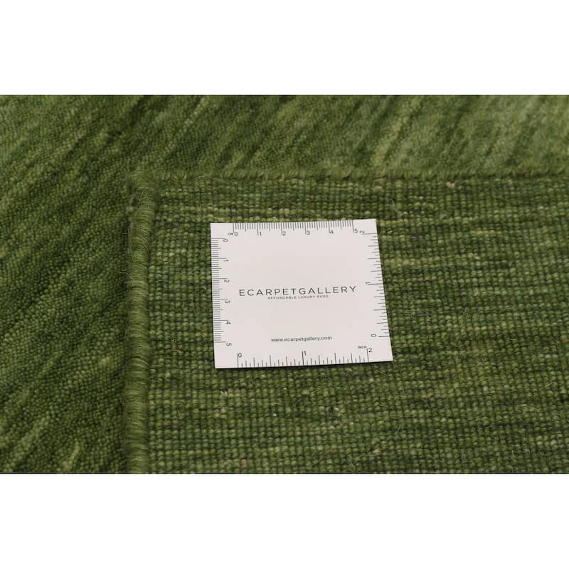 Kashkuli Gabbeh Green Rug 8'5" x 11'2" - 8'5 x 11'2