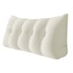 preview thumbnail 19 of 45, WOWMAX Headboard Reading Wedge Pillow Back Support Bed Rest TV Watch Full - White