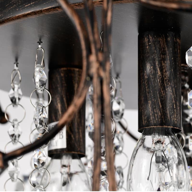Delara Cluster Drum 4-light Semi Flush Mount