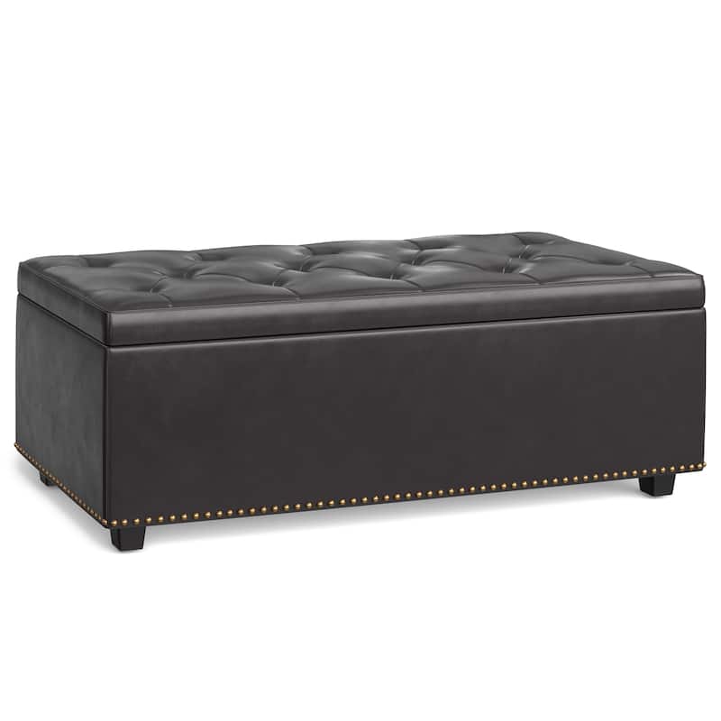 WYNDENHALL Springfield 44 inch Wide Traditional Rectangle Storage Ottoman