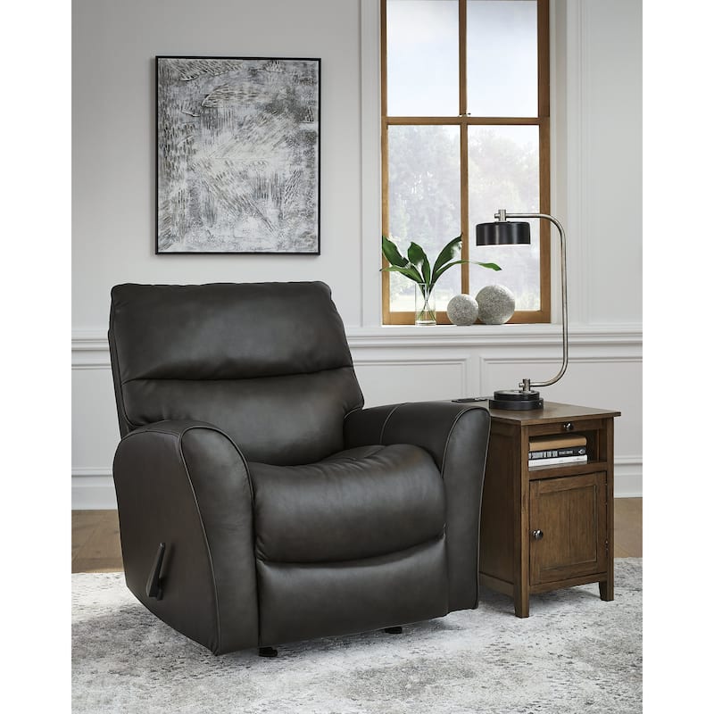 Signature Design by Ashley McAleer Black Rocker Recliner