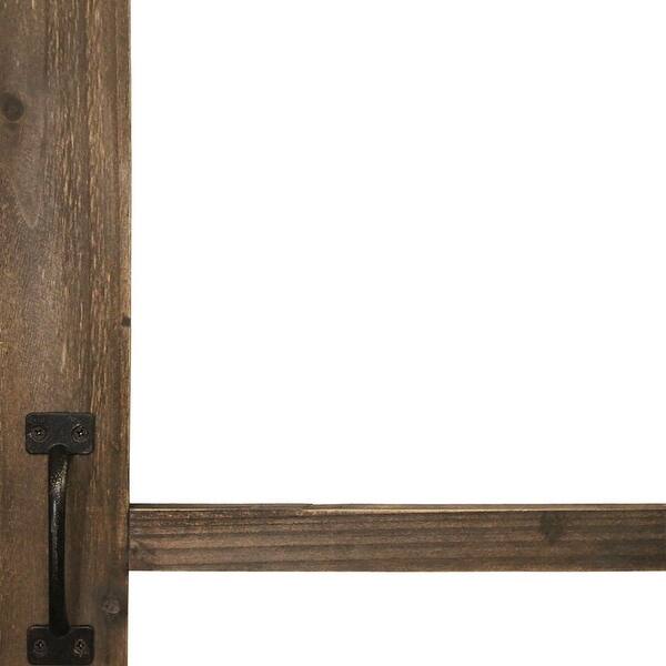 Shop Stratton Home Decor Wood Windowpane Wall Decor Walnut Wood