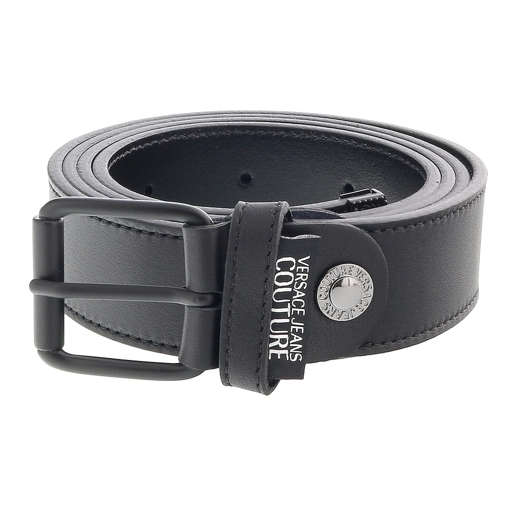 Versace Jeans Couture Black Signature Buckle Fully Adjustable Belt Size 28 to 42 for Mens