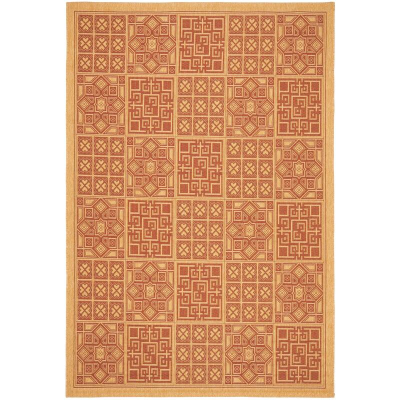 SAFAVIEH Courtyard Syeda Indoor/ Outdoor Waterproof Patio Backyard Rug