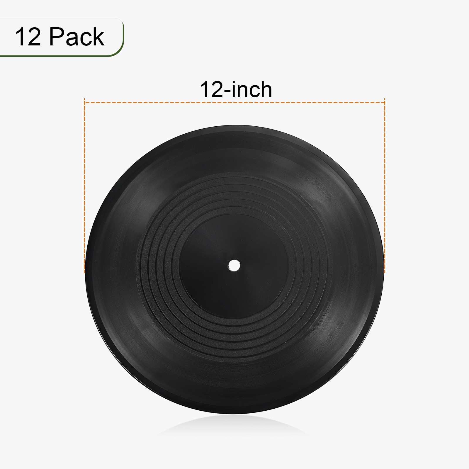 Blank Vinyl Records Decor 12 CD Fake Vinyl Records for Wall