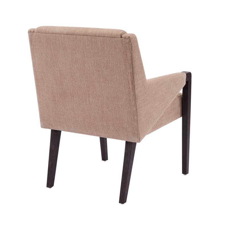 Christopher Knight Home - Set of 2 Mid-Century Modern Upholstered Dining Chair with Rubberwood Frame