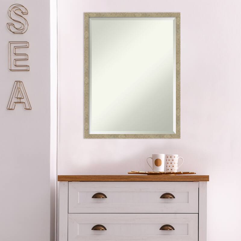 Beveled Wall Mirror - Jet Black Frame