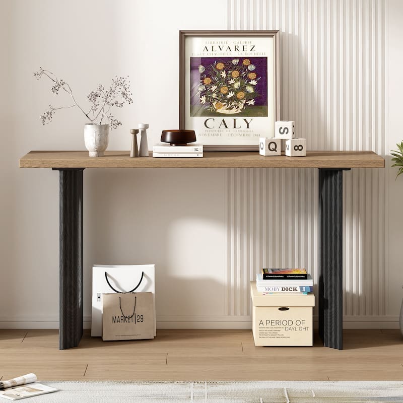 Wood Console Table