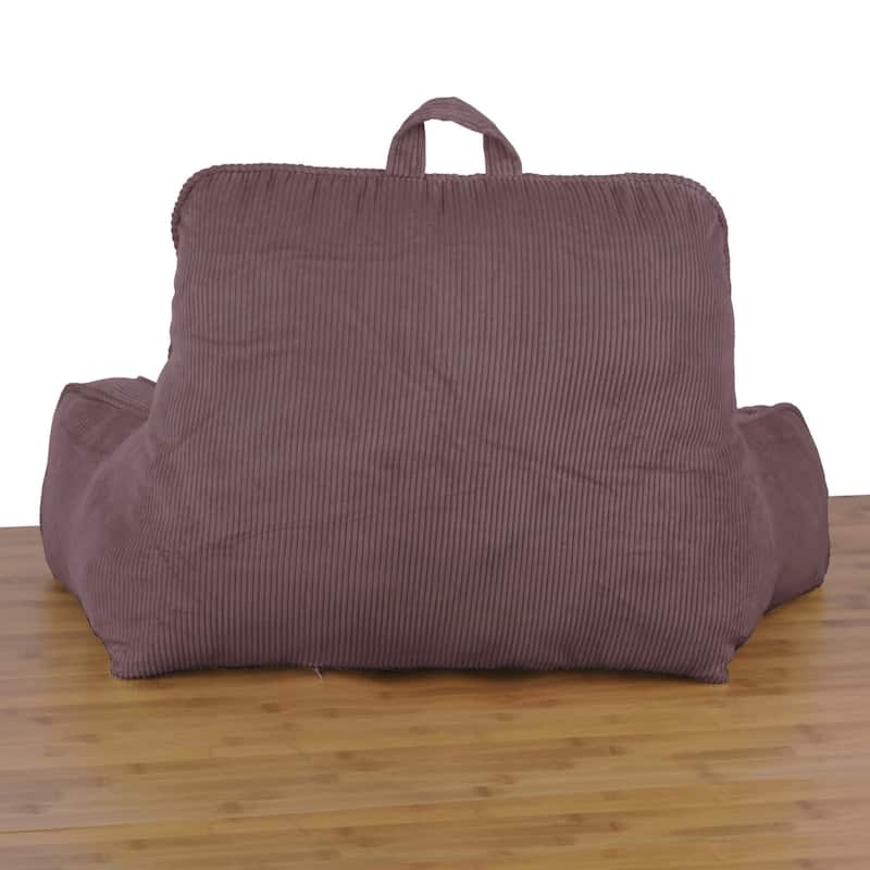 Cotton Corduroy Lounger Bed Rest Pillow Adjustable DIY Filling