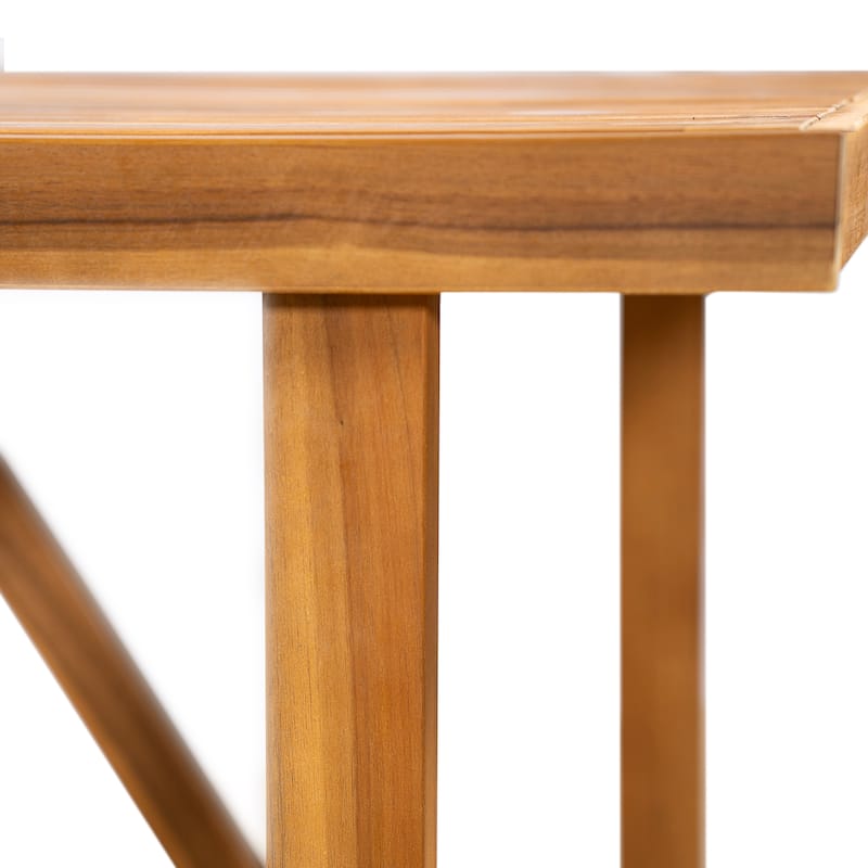 Christopher Knight Home - Modern Outdoor Acacia Wood Dining Table with Slatted Top