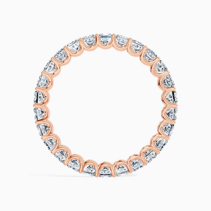 Auriya 14k Gold Princess Lab Grown Diamond Eternity Band 2.60 - 11.25 ct. tw. (F-G, VS)