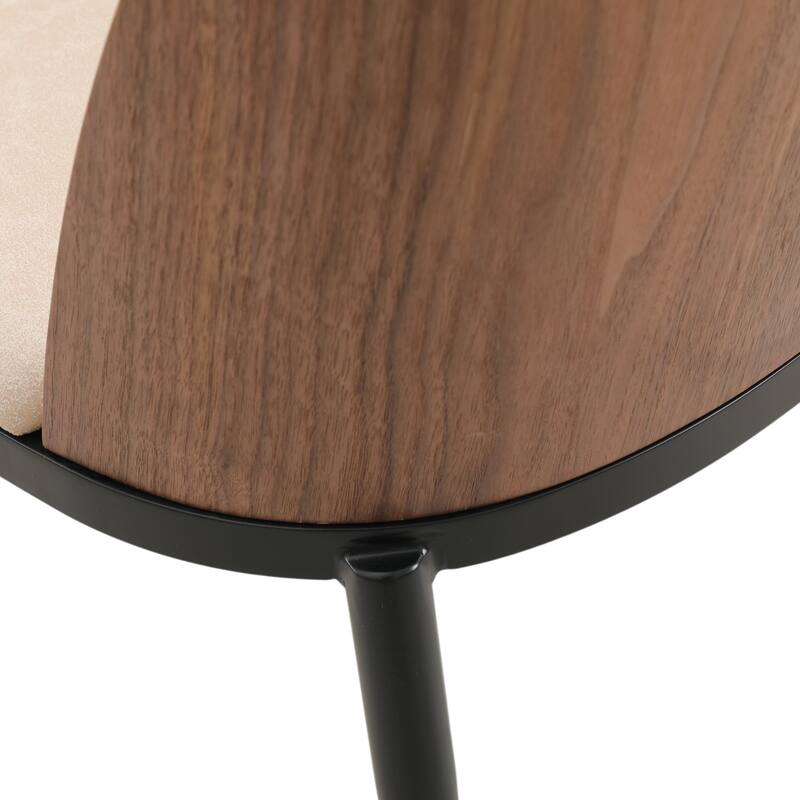 Verve 5-Piece Dining Set 36-Inch Round MDF Tabletop Dining Table and 4 Side Chairs