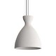 preview thumbnail 1 of 9, Golden Lighting 2173-10 Aethera 10" Wide Mini Pendant White Sandstone Cement