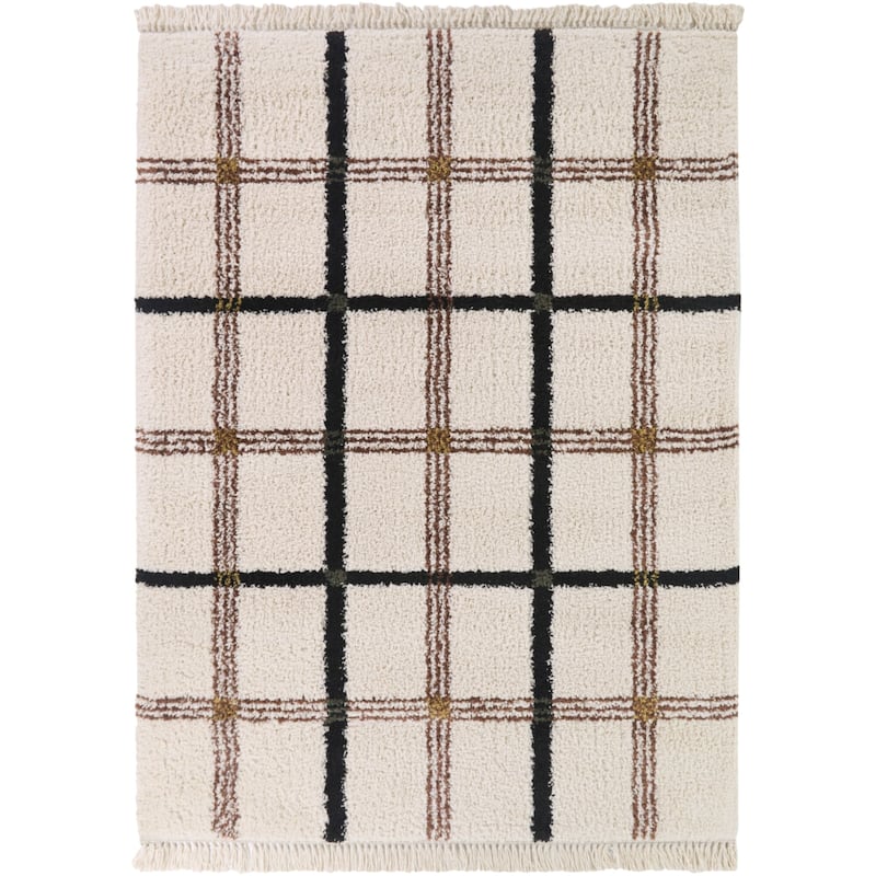 George Modern Plaid Area Rug