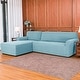 preview thumbnail 23 of 79, Subrtex 2-Piece L Shape Sofa Cover Stretch Sectional Left Chaise Cover