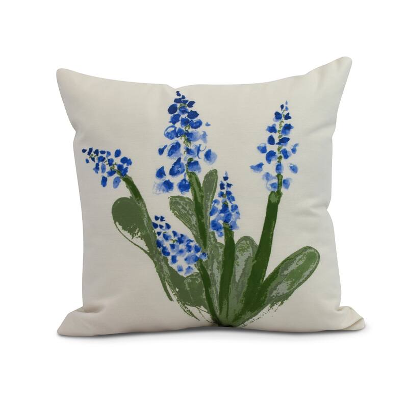16 x 16 inch Bluebell Outdoor Pillow - Blue