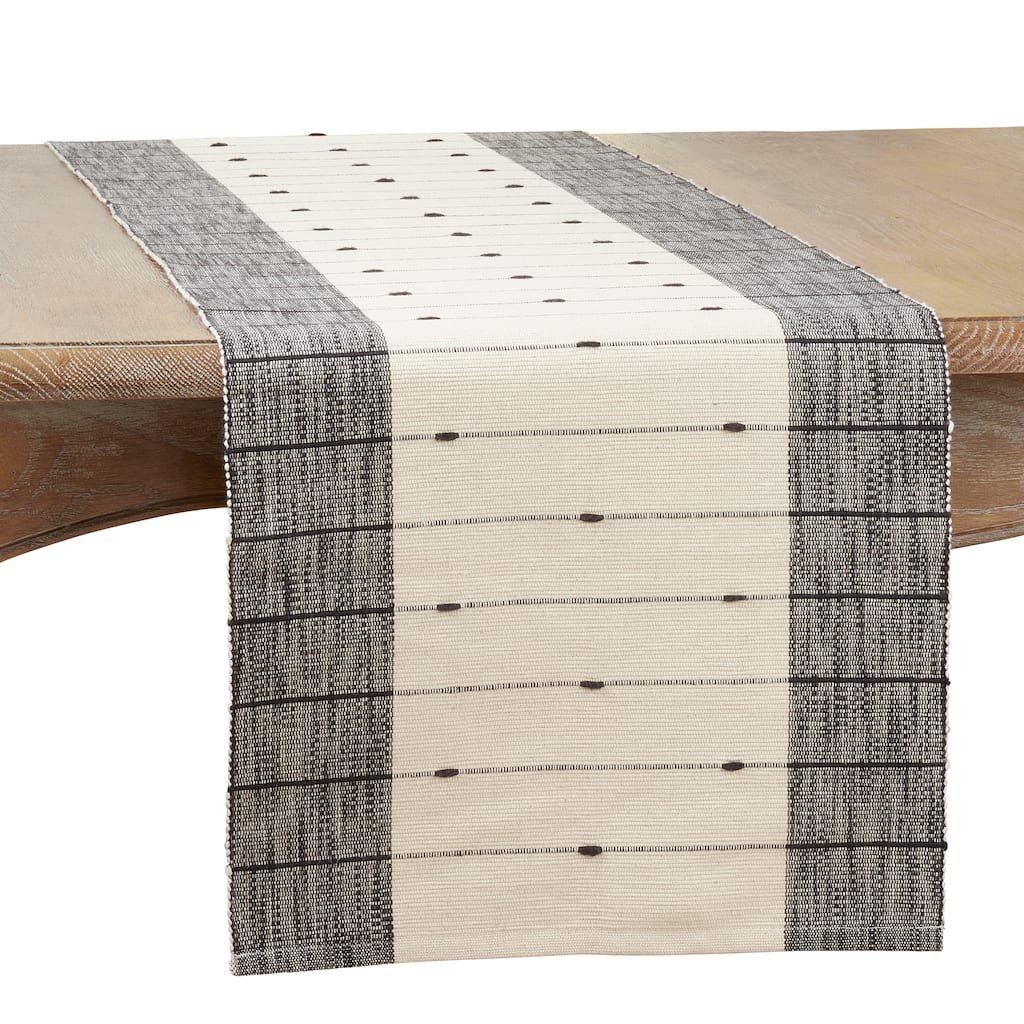 Table Runner With Thin Stripe Design