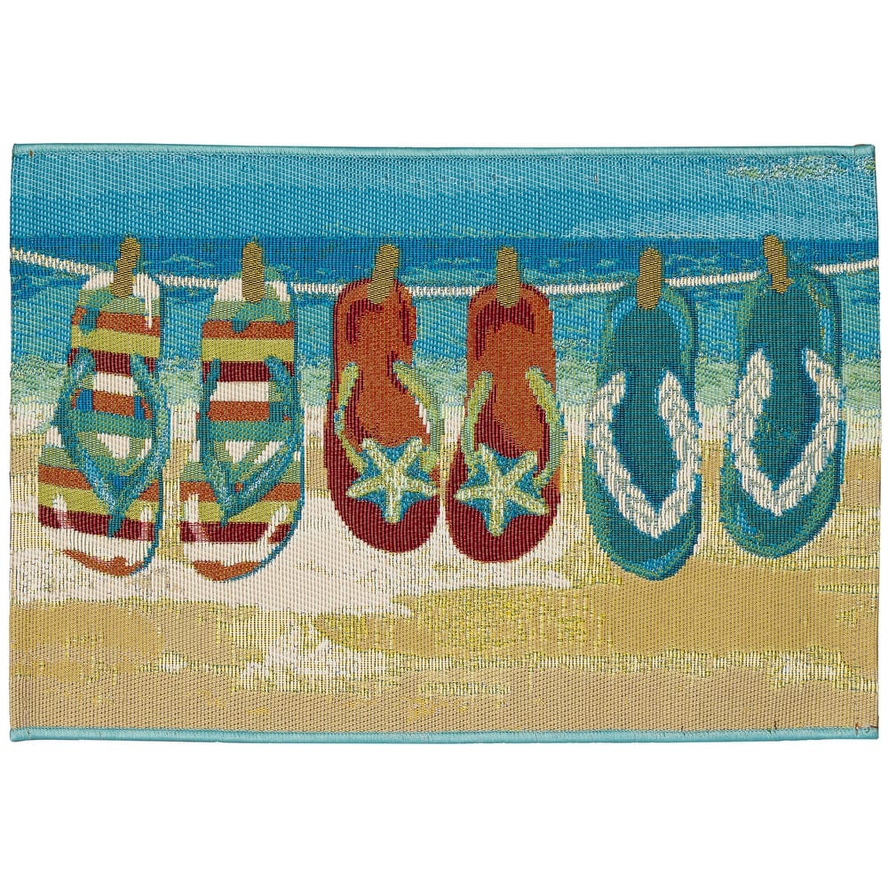 Liora Manne Esencia Flip Flops Forever Indoor/Outdoor Mat