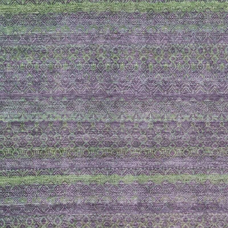 HomeRoots Striped Transitional Rectangle Outdoor Rug
