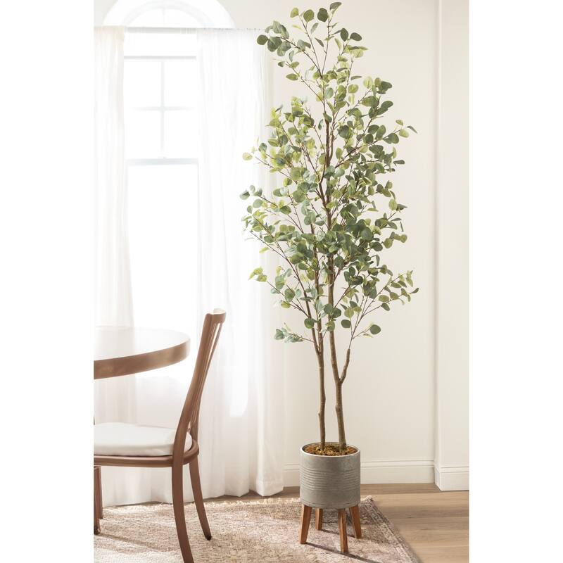 Kate and Laurel Eudora Faux Eucalyptus Tree