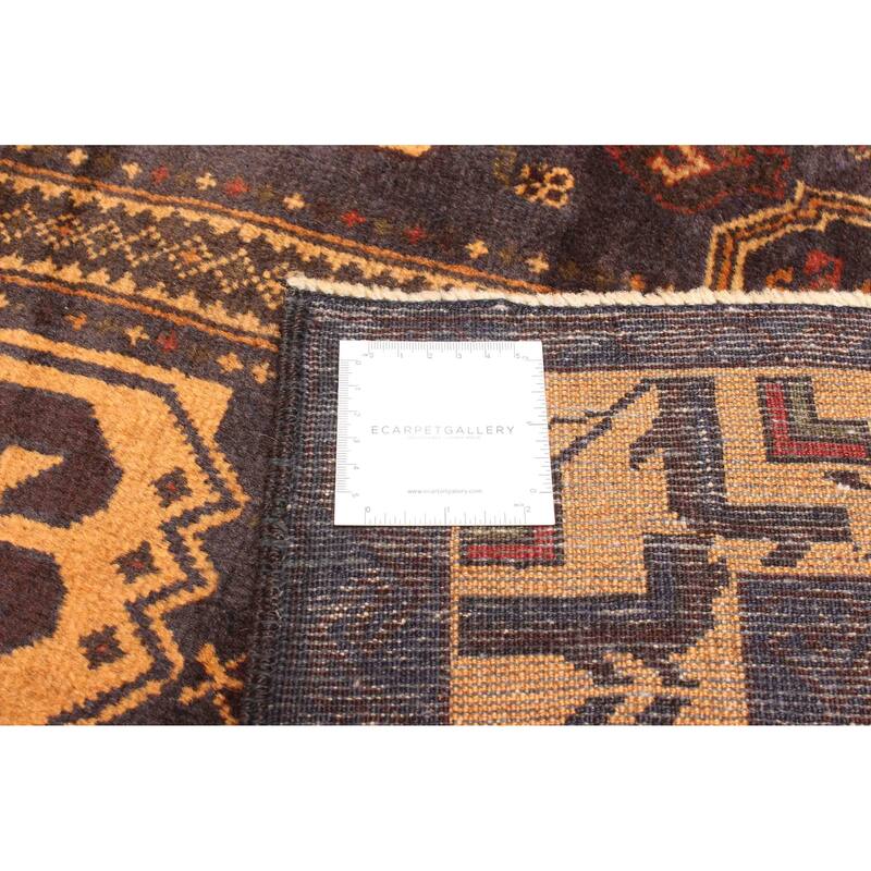 ECARPETGALLERY Hand-knotted Teimani Dark Grey Wool Rug - 4'0 x 6'8