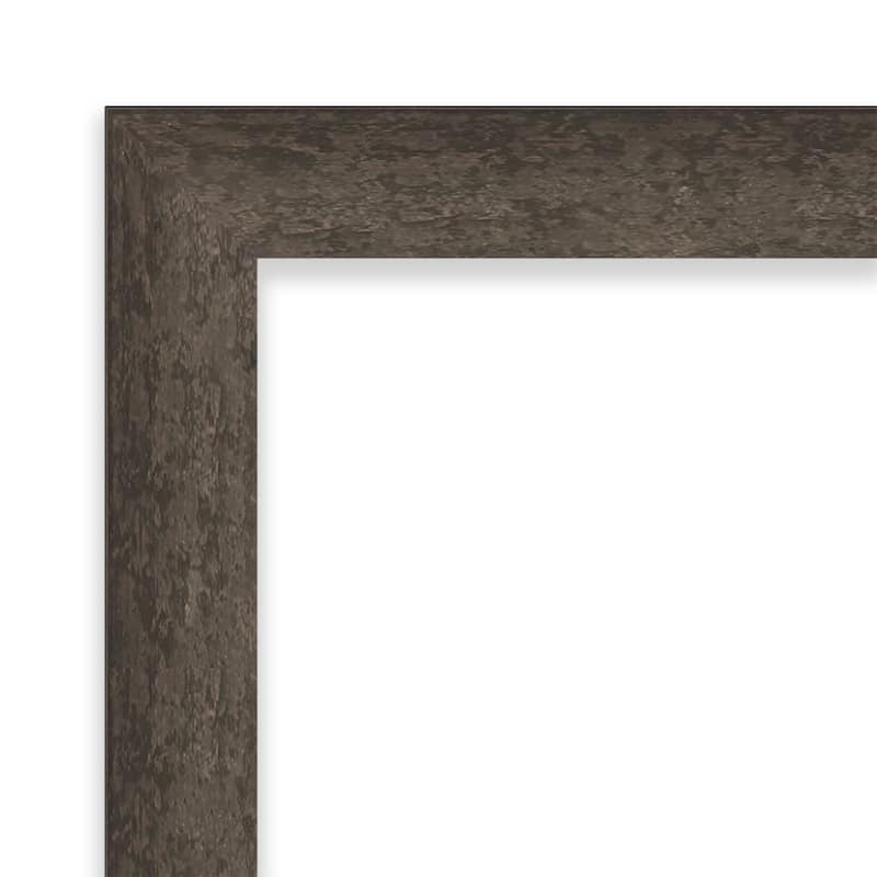 Dappled Narrow Wood Framed Natural Corkboard Bulletin Board