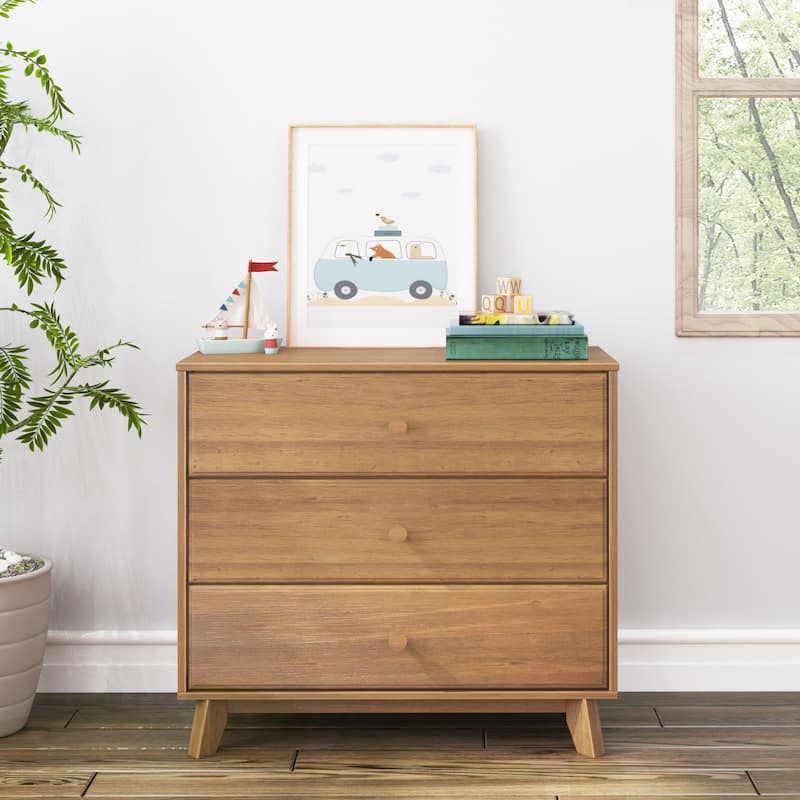 Max and Lily 3-Drawer Solid Wood Dresser