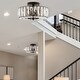 preview thumbnail 4 of 9, River of Goods Crystalline Oil Rubbed Bronze and Crystal 11.25-inch Semi-Flush Mount Ceiling Light - 11.5" x 11.5" x 6.375"