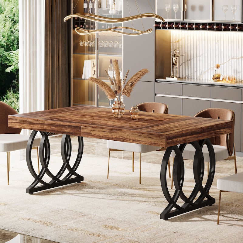 63-Inch Dining Table for 4-6 - Vintage