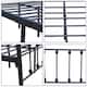 Alazyhome Simple Vintage Metal Platform Bed Frame, Easy-Assembly